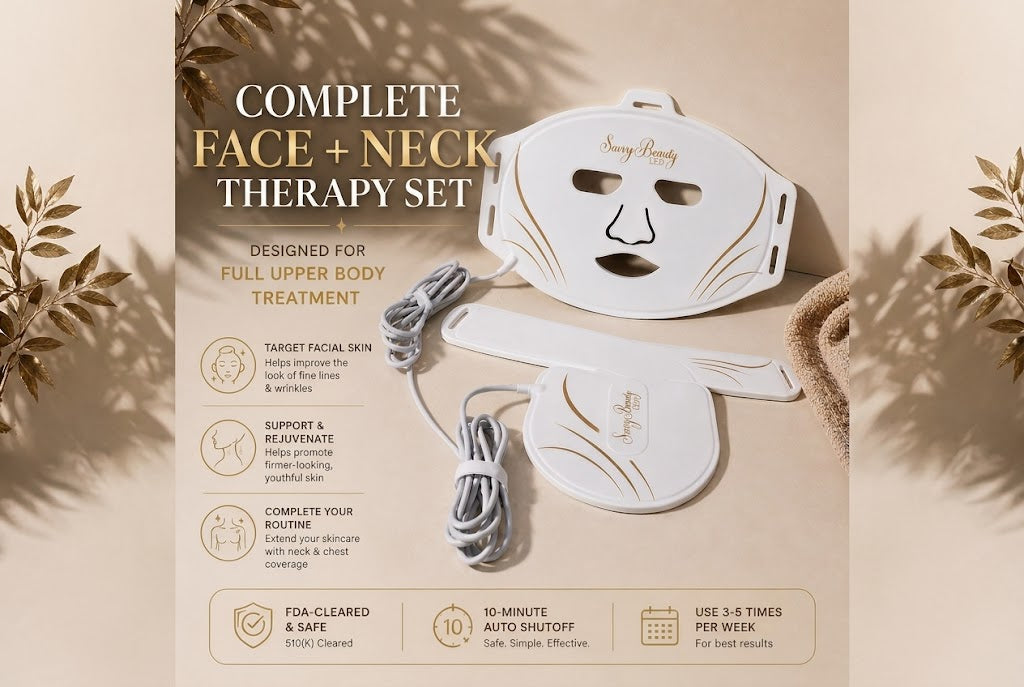 Red Light Therapy Mask for Face and Neck