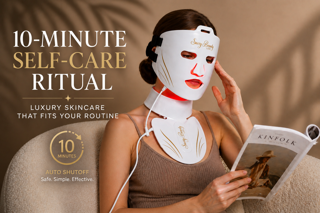 Red Light Therapy Mask for Face and Neck